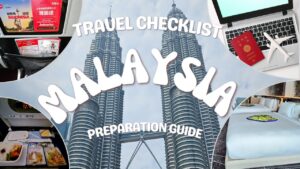 マレーシア旅行準備チェックリストのアイキャッチ画像|航空機・ホテル・パスポート写真とペトロナスツインタワー